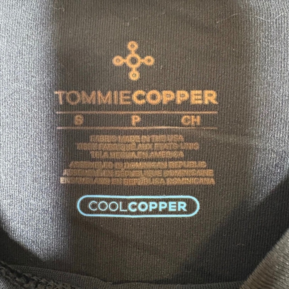 Tommie Copper Mens CoolCopper Compression Shirt Small Black Athletic - Picture 4 of 6